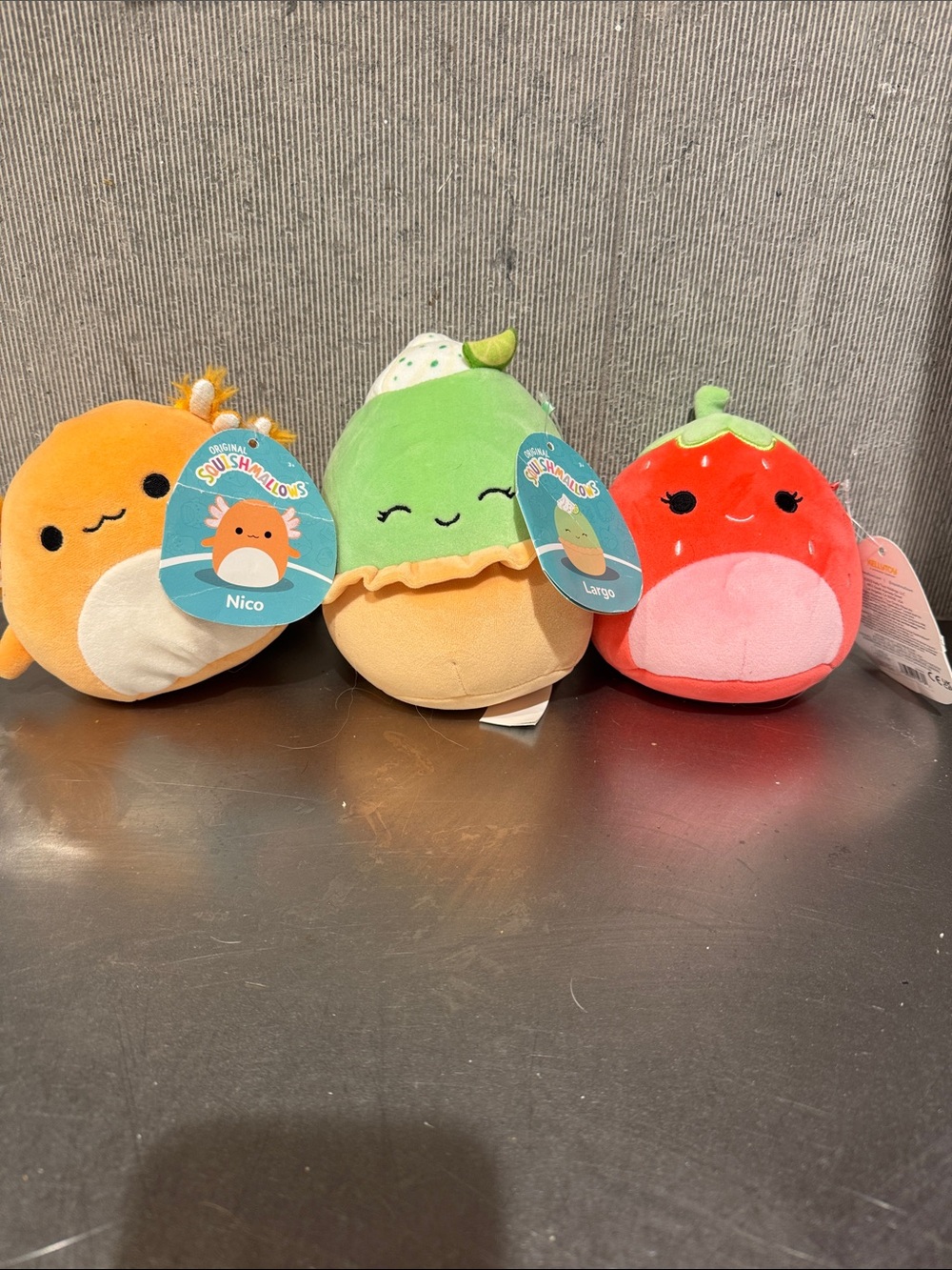 Squishmallows Plush Bird Trio - Orange, Green, Red